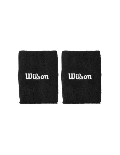 U WIDE TERRY WRISTBANDS BLACK OS
